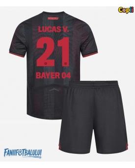 Bayer Leverkusen Lucas Vazquez #21 Echipament de Fotbal Replică 2025-26 Copii Acasa (+ Șorturi)